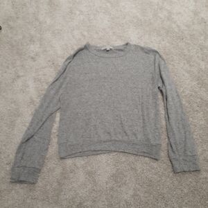 Classic Crewneck Cozy Gray Women's Sweater